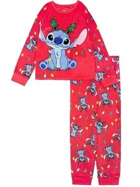 NWT. DISNEY Stitch Kids Holiday Pajama Set